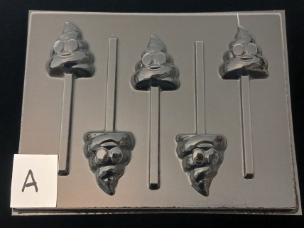 552sp Swirl Poop Emoji Ice Cream Chocolate Candy Lollipop Mold FACTORY SECOND 552sp Swirl Poop Emoji Ice Cream Chocolate Candy Lollipop Mold FACTORY SECOND